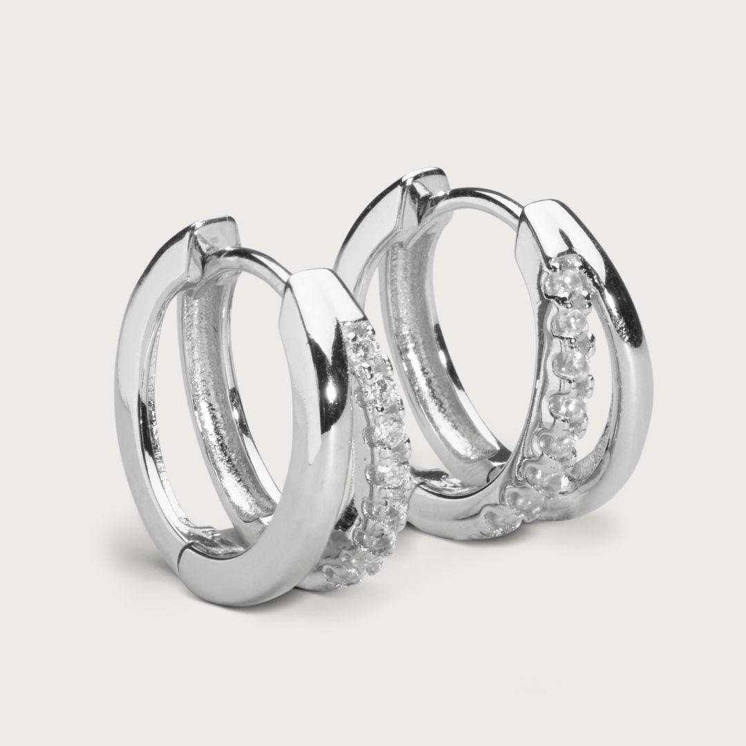 Goal hoops earrings