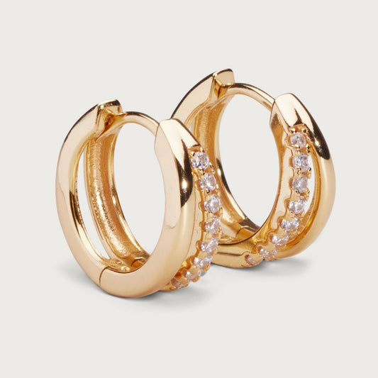 Goal hoops earrings