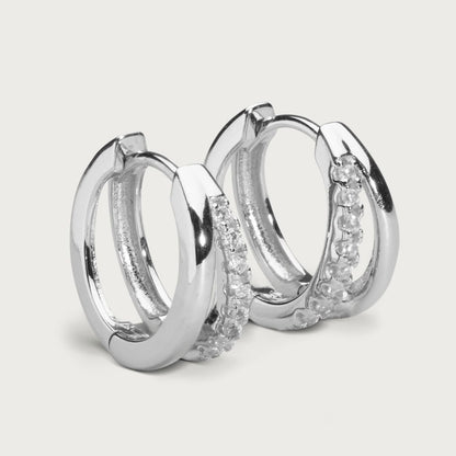 Goal hoops earrings