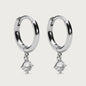 Petite Sparkling hoops earrings